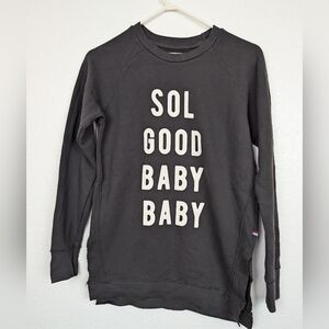 NWOT Sol Angeles Anthropologie Sol Good Baby sweatshirt